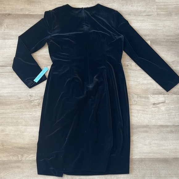 NWT Antonio Melani Black Velvet Dress sz 12 - Picture 9 of 12